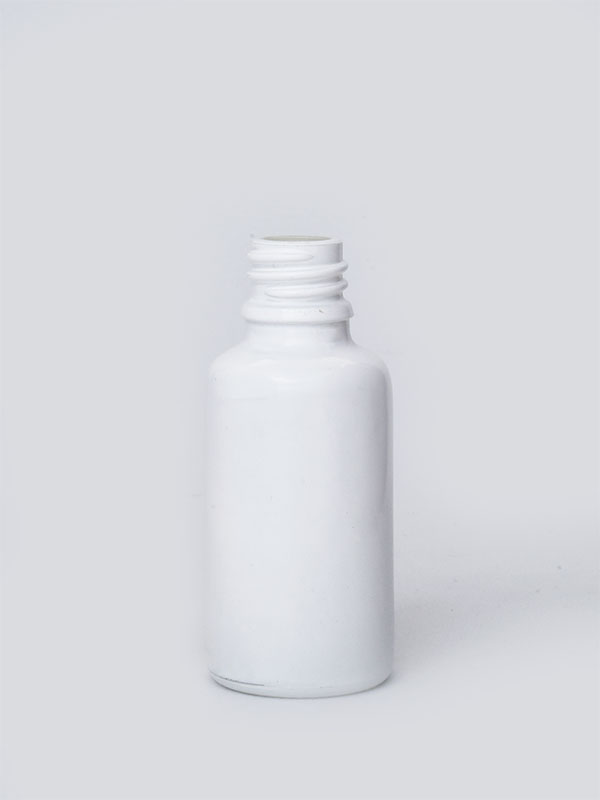 30ML White Spray Painted Glass Dropper Bottle